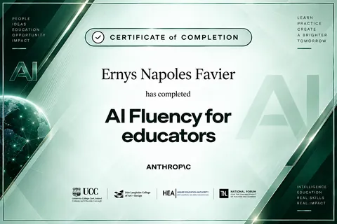 AI Fluency for Educators — certificate — ORVEXIA design