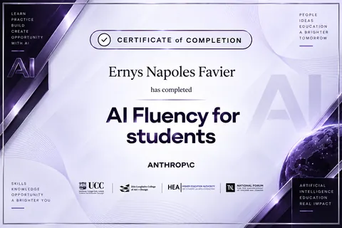 AI Fluency for Students — certificate — ORVEXIA design