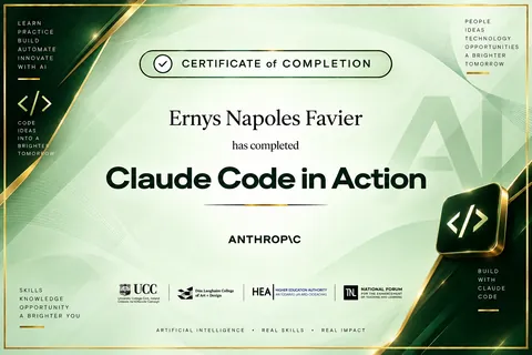 Claude Code in Action — certificate — ORVEXIA design